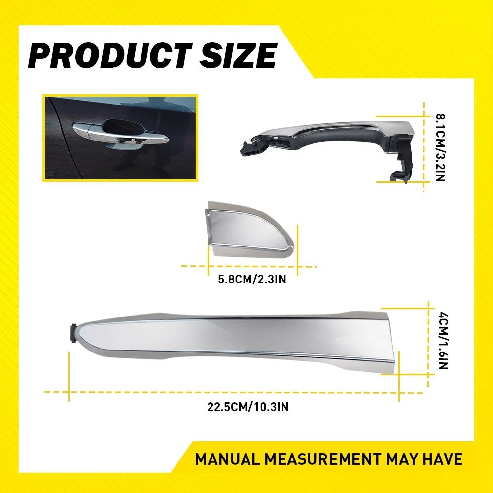 Chrome Front Right Outer Door Handle for Hyundai Tucson (2016–2021)