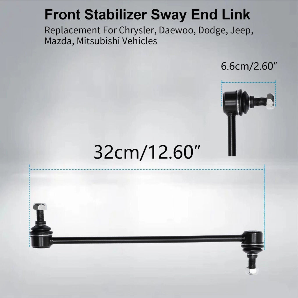 2X Front Sway Bar End Links for Dodge Avenger Caliber Jeep Compass Patriot (2007-2014)