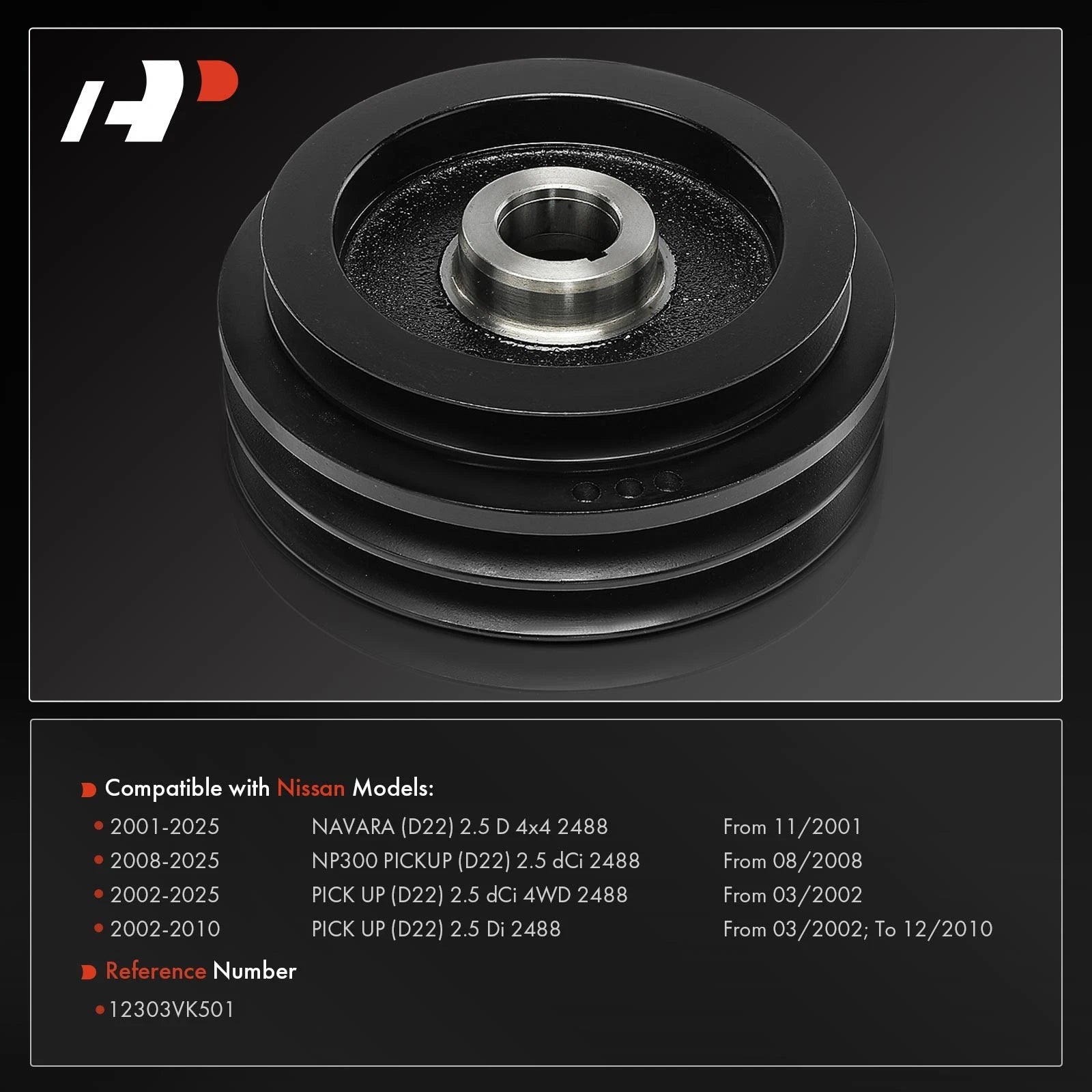 Crankshaft Belt Pulley for Nissan Navara NP300 (2014–2023)