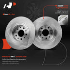 Set of 2 Front Disc Brake Rotors & Ceramic Pads for Ford Taurus (2008–2009)