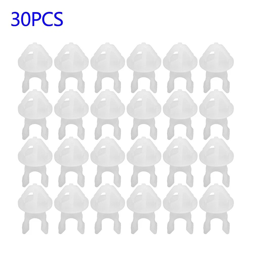 30x Plastic Hood Bonnet Prop Rod Clip Support Tool Clamp for L#