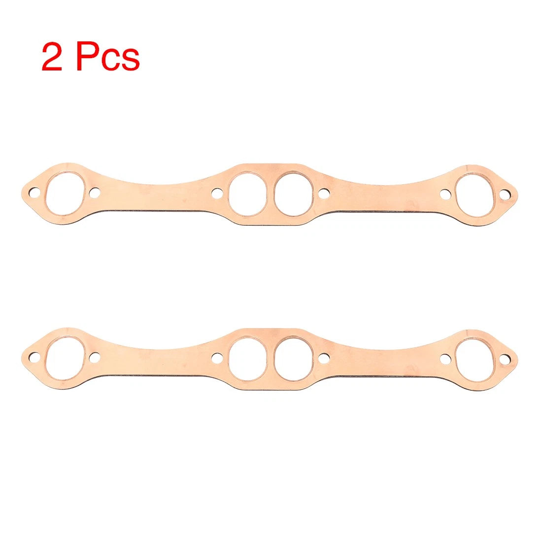 2pcs Exhaust Manifold Gasket for Chevy 327 305 350 383 (1967–1995) Oval Port