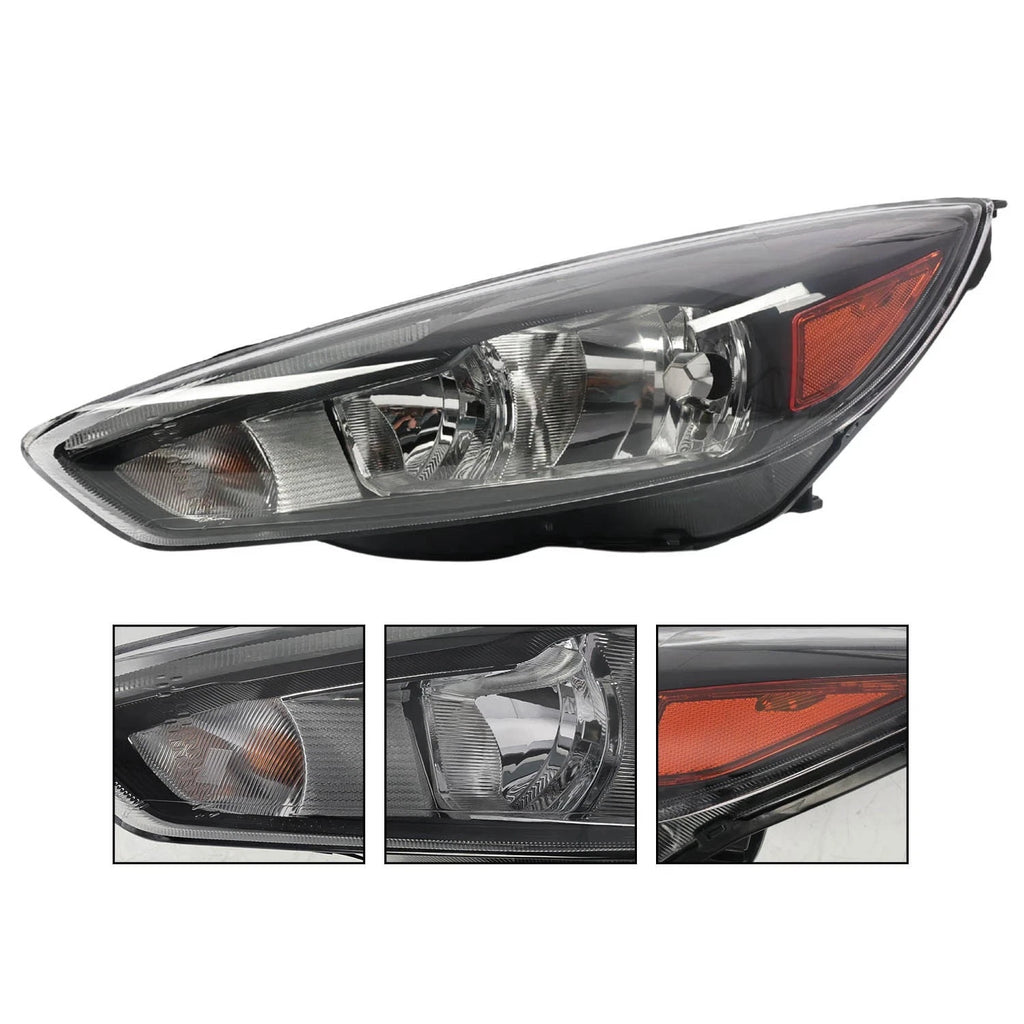 Halogen Headlight with LED DRL for Ford Focus (2015–2018) Left Driver Side