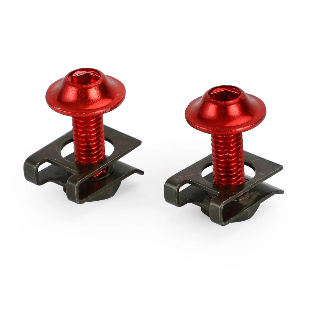 10 Pack M6x20 Motorcycle Fairing Screen Screw Bolt Fastener Clip