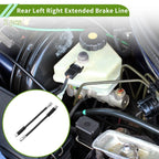 2pcs Extended Brake Line for Audi A3, VW Golf, Passat, CC, Jetta (2006–2013)