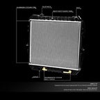 OE Aluminum Core Radiator for Toyota Pickup 4Runner V6 RWD (1988–1995) DPI 1190