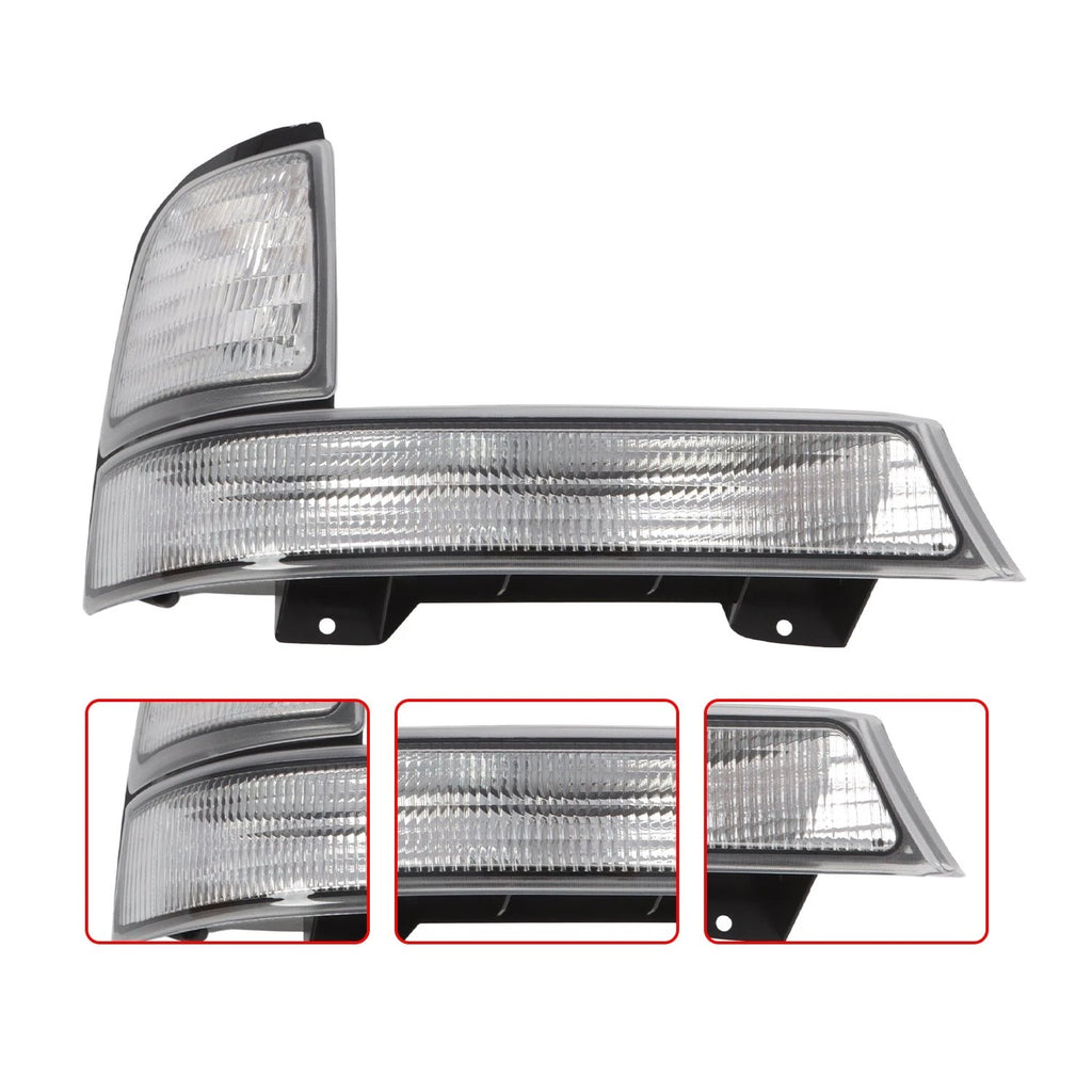 LED Strip Headlights + Corner Bumper Signal Lamps for Ford Ranger (1998–2000)