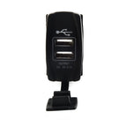 Dual USB Charger with ARB Rocker Switch & Blue LED Light for Car Boat
