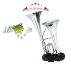 Dual Trumpet Air Horn for Truck RV Boat (12V)