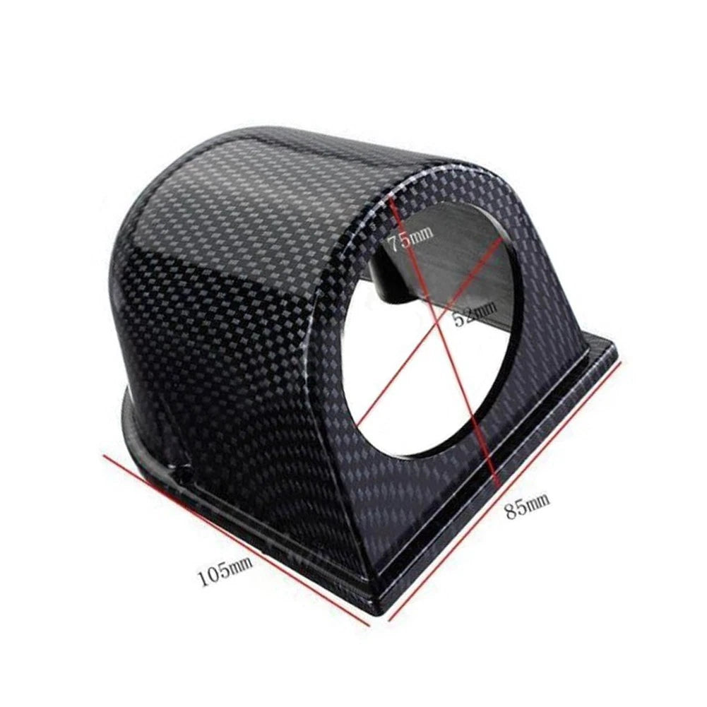 Carbon Fiber Single Hole Gauge Pod for Dash Mount (2x 52mm)