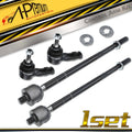 Set of 4 Outer & Inner Tie Rod Ends for Ford Focus (2000–2006)