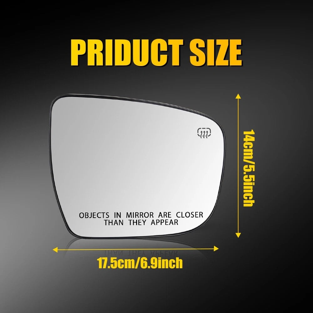 Power Heated Right Passenger Mirror Glass for Nissan Rogue (2014–2020)