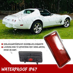 2X Red Lens Rear Bumper Side Marker Lights for Chevy Corvette C3 (1974–1979)