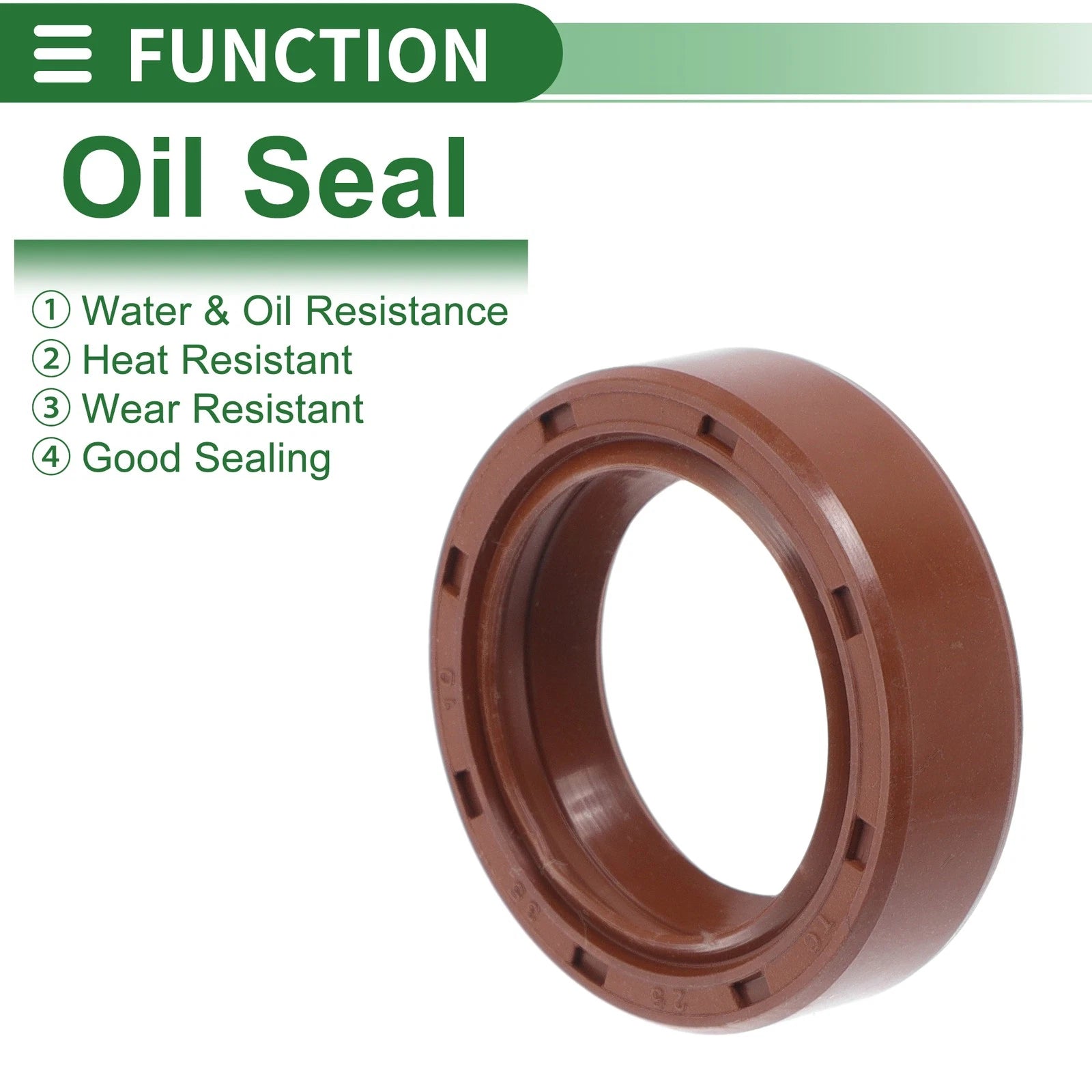 Set of 5 Oil Seal Rotary Shaft Seal FKM Rubber 25x35x10mm