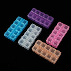 10-Pack Plastic Storage Containers for Crafts and Electronics