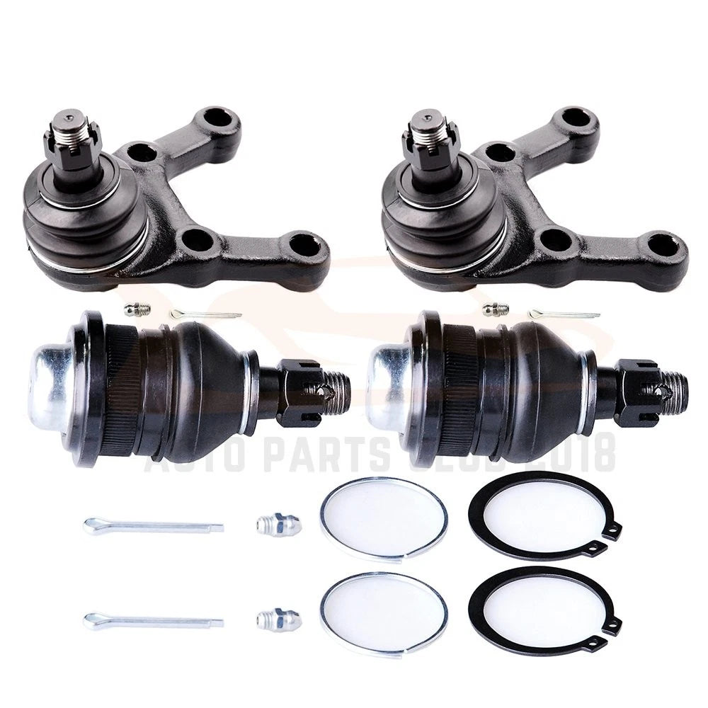 Set of 4 Front Lower Upper Ball Joints K9009 K9372 for Dodge Raider (1987–1989)