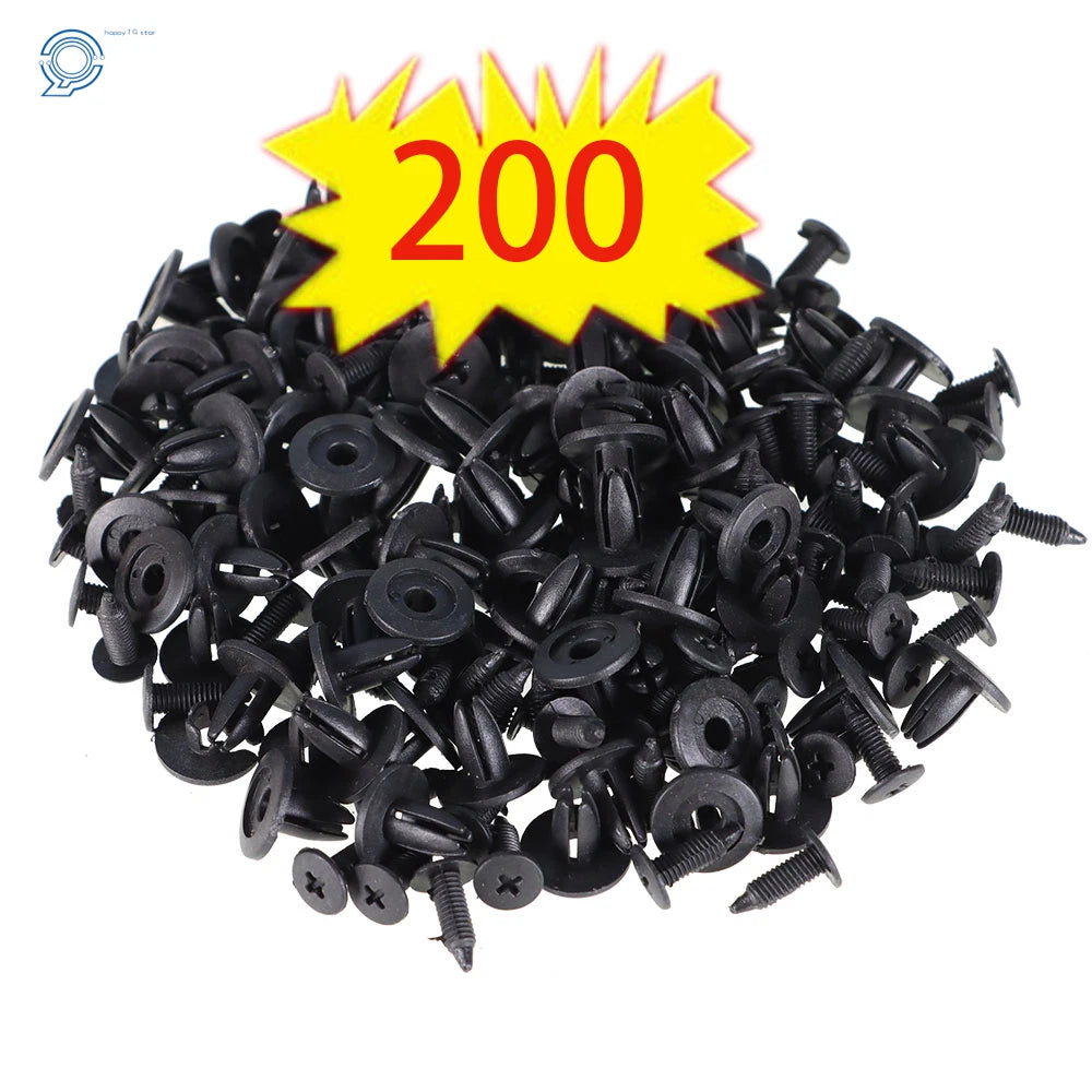 Set of 20 Plastic Rivets for Auto Car Door Fender (Universal Fit)