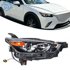 Headlamp for Mazda CX-3 (2016–2022) Halogen Black Passenger Side