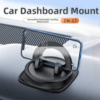 Car Dashboard Phone Holder with Suction Cup and Adjustable Width