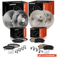 Set of 4 Disc Brake Rotors & Ceramic Pads for Subaru Impreza