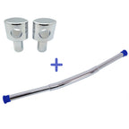 Chrome 2" Rise Handlebar Drag Bar w/ Riser for Harley Sportster Dyna (1996–2017)