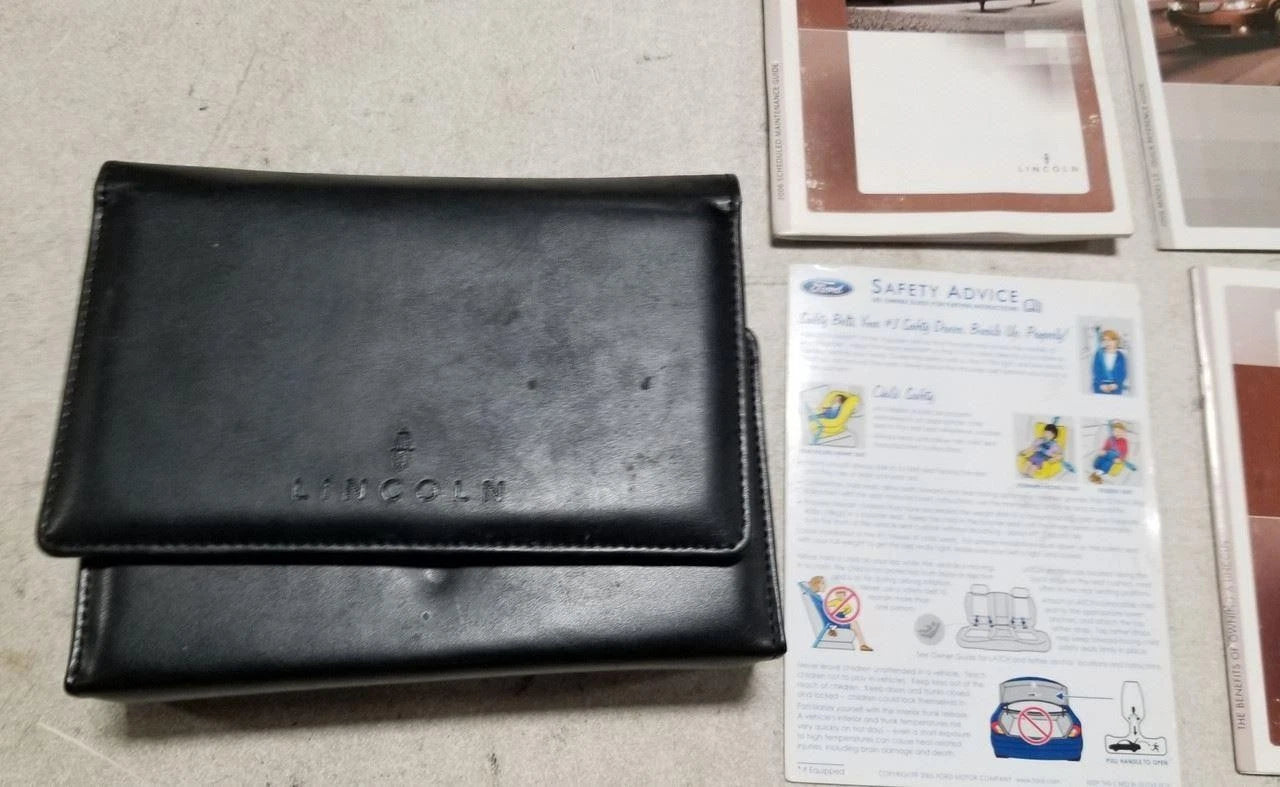 Owner's Guide Manual for Lincoln LS (2006) with Inserts and Case