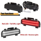 2X Smoke White LED Rear Tailgate Reverse Lights for Corvette C4 (1984–1990)