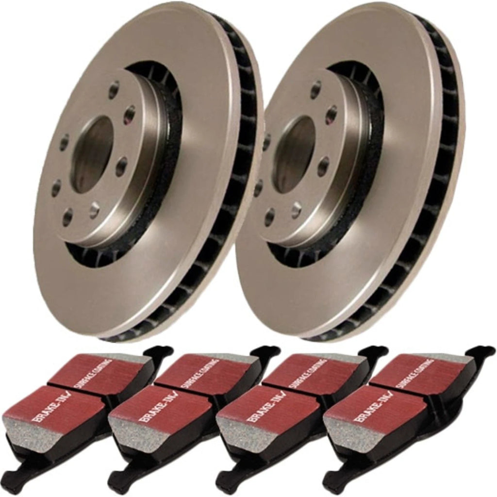 Set of 2 Brake Disc and Pad Kits for Ford Crown Victoria