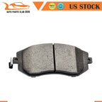 Front Brake Calipers Rotors Ceramic Pads Set for Subaru Impreza Legacy (2008–2019)