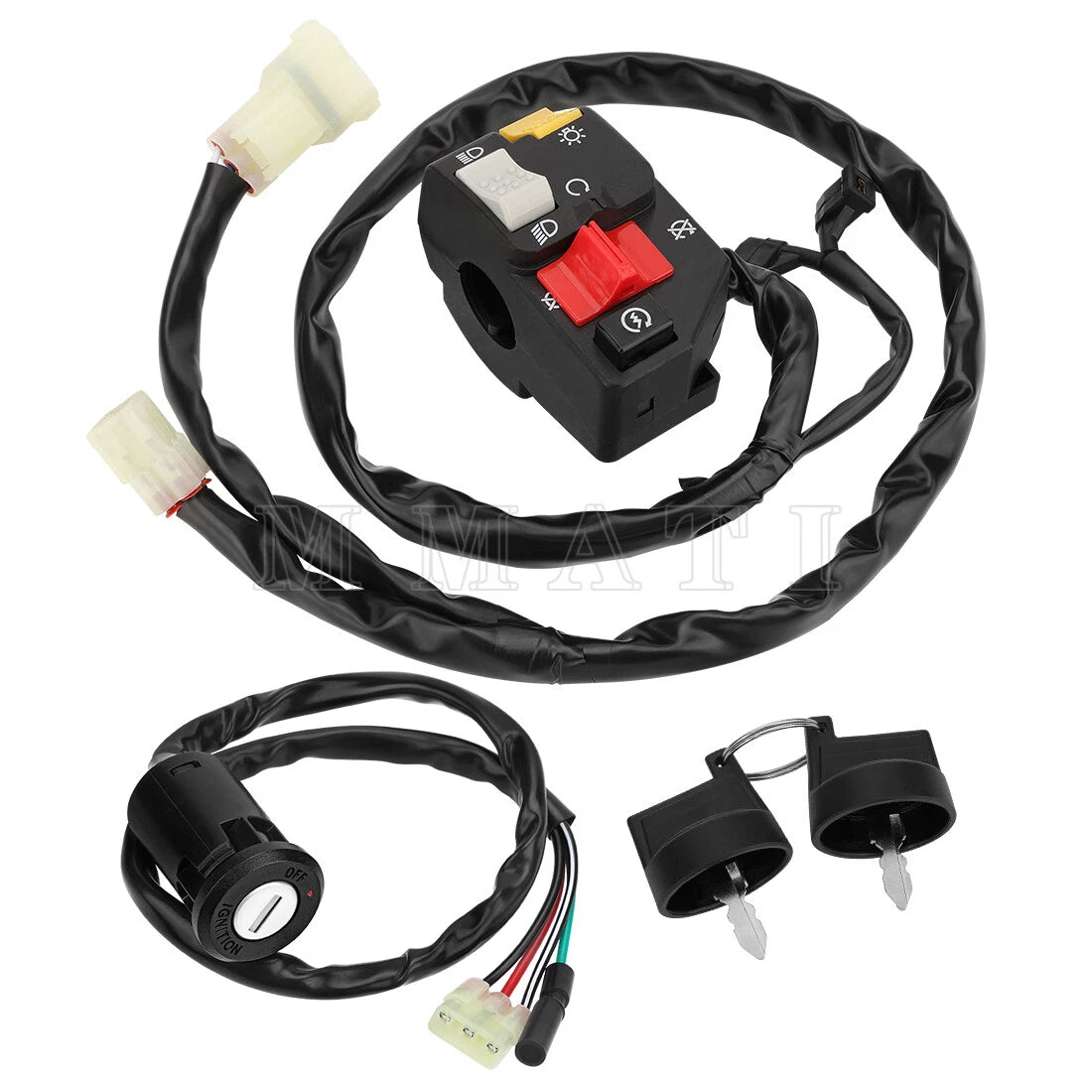 Start Stop Switch & Key Switch for Honda Sportrax 400 TRX400EX (1999–2004)