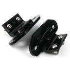 Billet Aluminum Rear Hatch Hinges Black Pair for Camaro/Firebird (1982–1992)