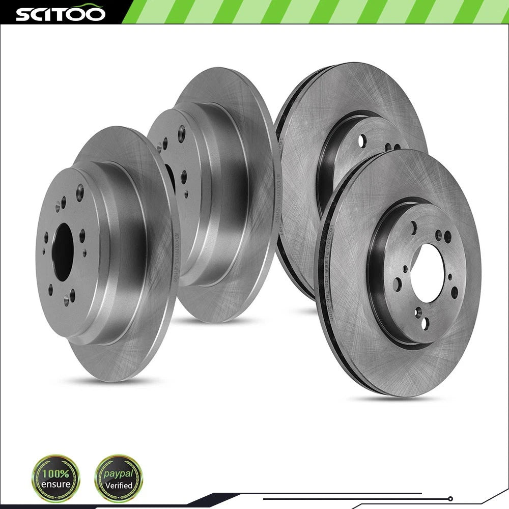 Set of 4 Brake Rotors for Honda Odyssey (2005–2010) 31368 31369