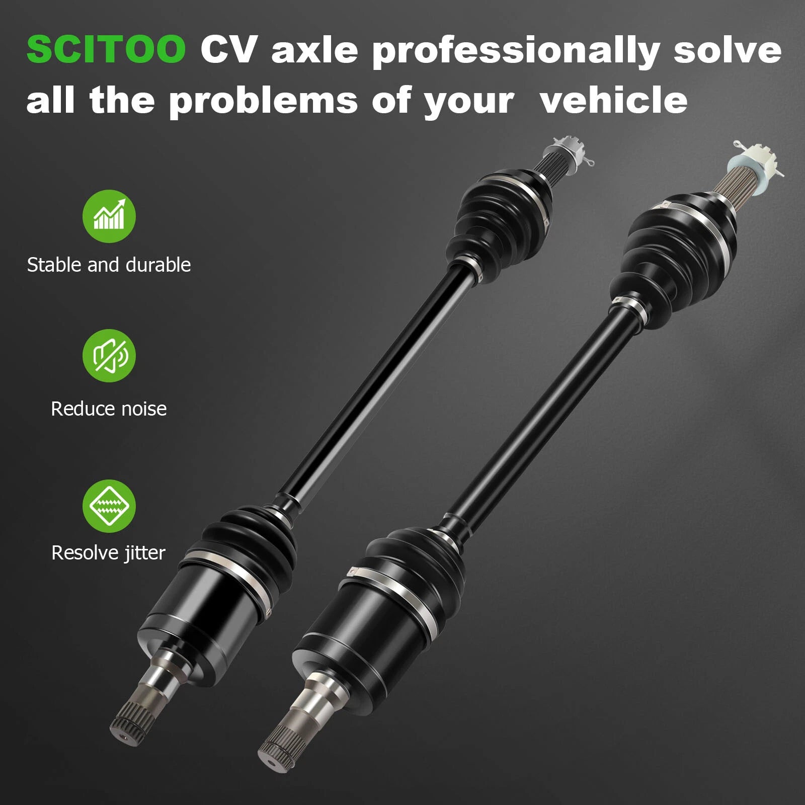 Set of 2 CV Axles for John Deere Gator XUV 825i (2011–2017)