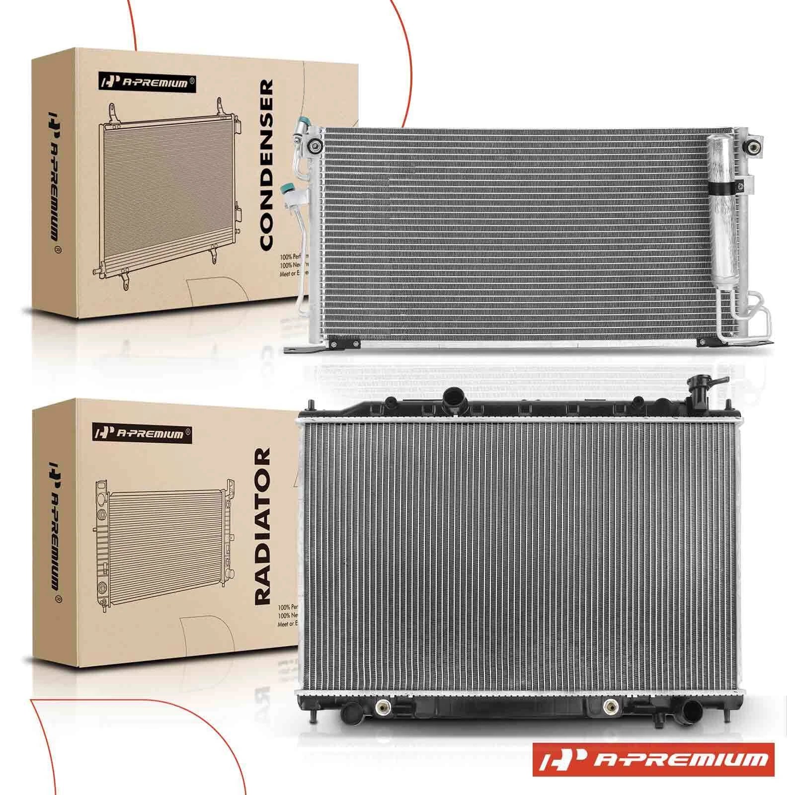 2X Radiator and AC Condenser Cooling Kit for Mitsubishi Lancer 