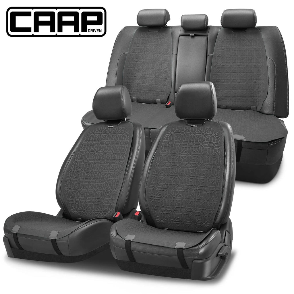 Set of 4 Protex Series Seat Covers for Universal Fit Car Truck Grey