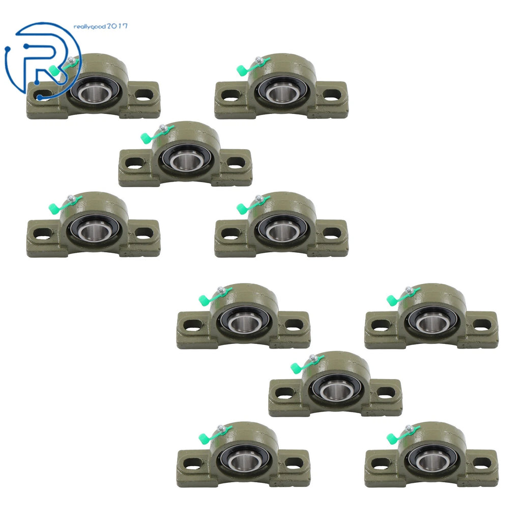 Set of 10 Pillow Block Bearings for UCP205-16 (1" Bore)