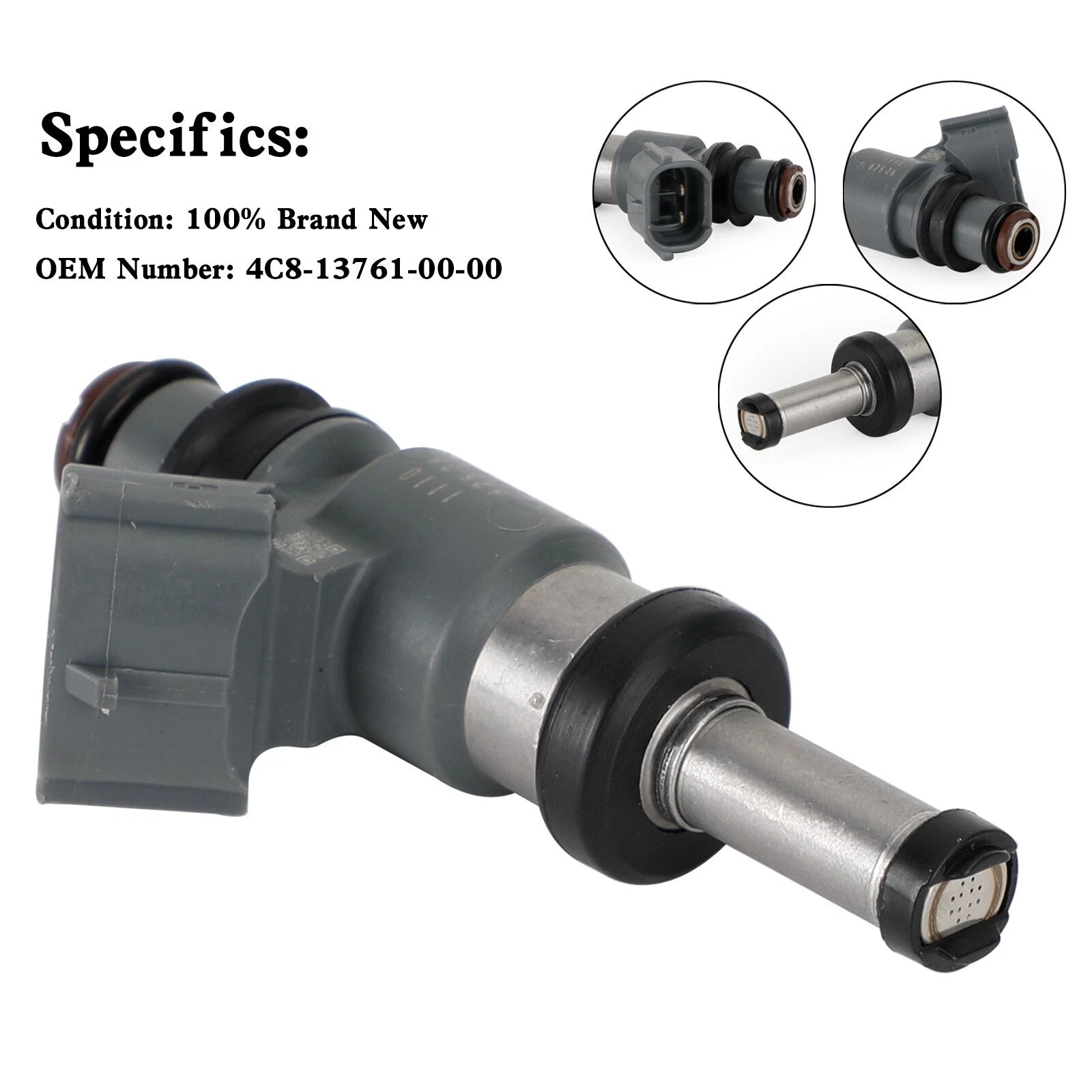 Fuel Injector for Yamaha WR250, FZ09, FZ10, MT09, MT10, YFZ, R1 (2015–2023) 4C8-13761-00-00