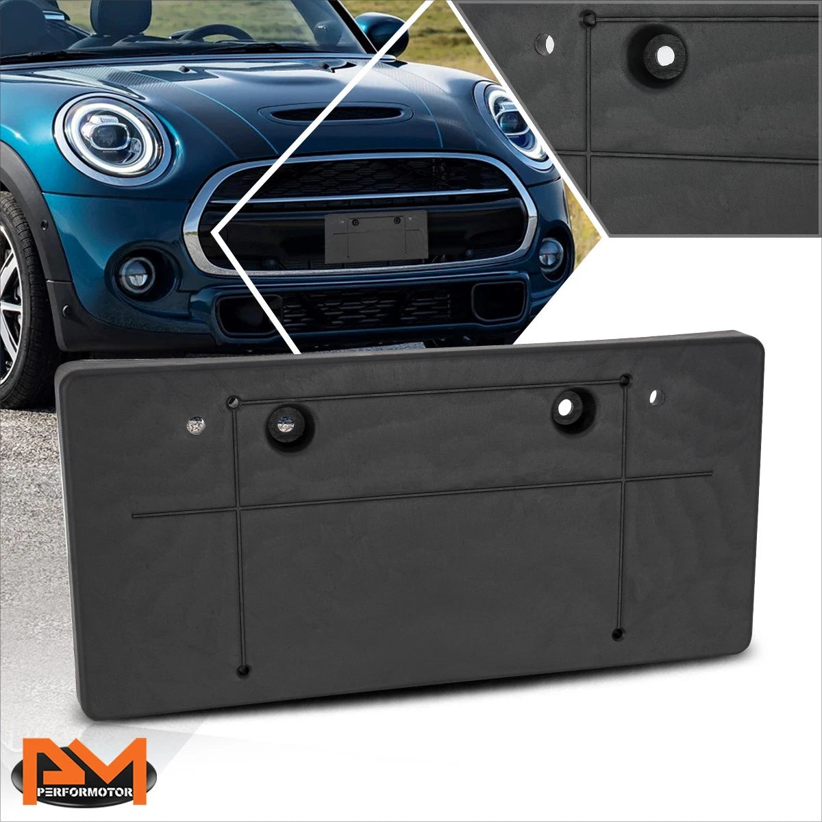 Tow Hook License Plate Mounting Bracket for Mini Cooper (2011–2015)