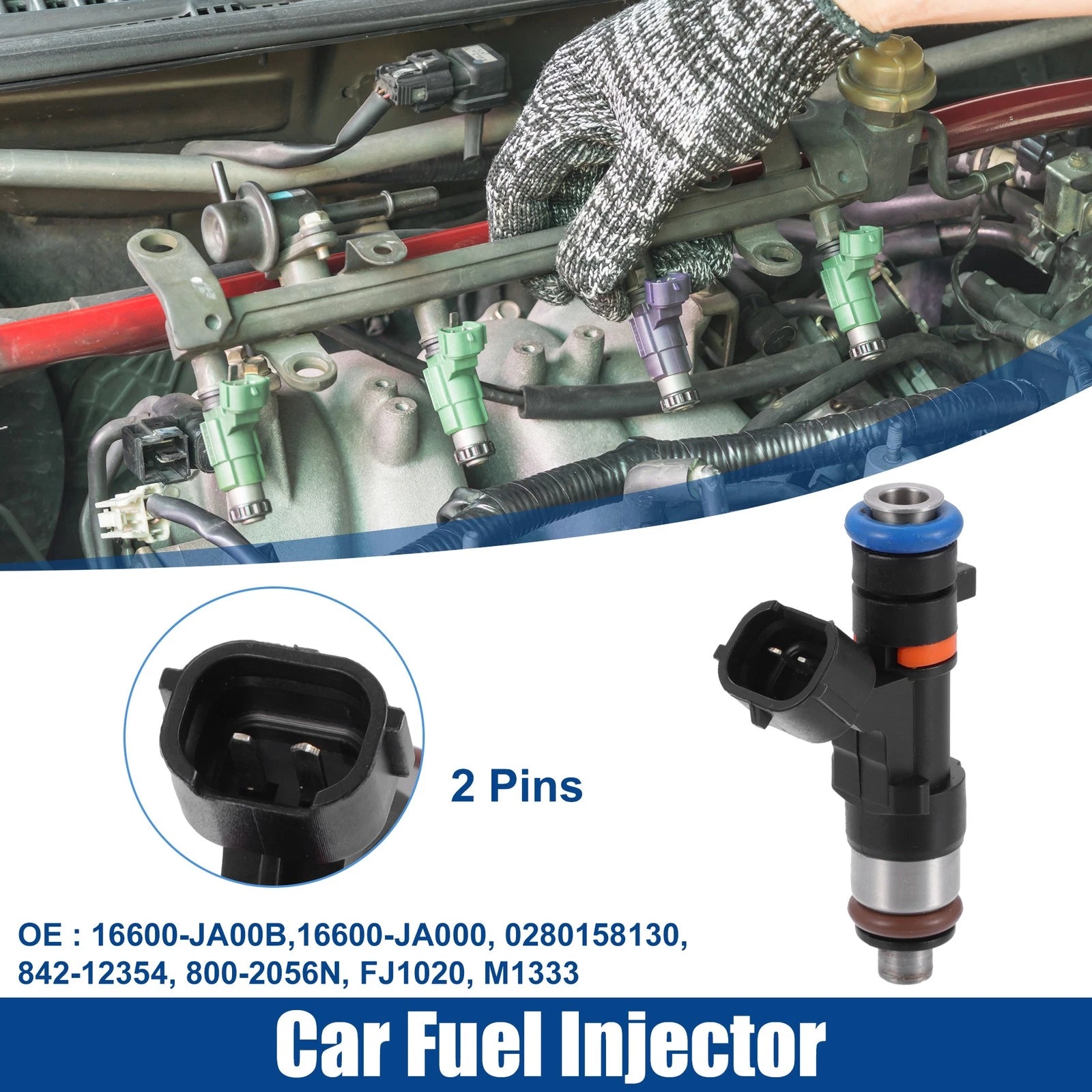 1pc Fuel Injector Nozzle 16600-JA00B for Nissan Altima 2.5L 3.5L (2009–2013)