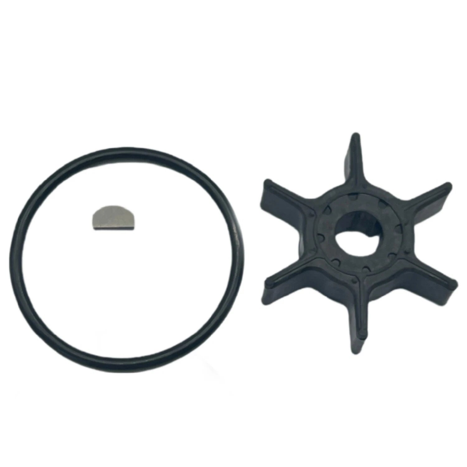 Water Pump Impeller & Key for Yamaha 4 Stroke 6-9.9 HP (68T-44352-00)