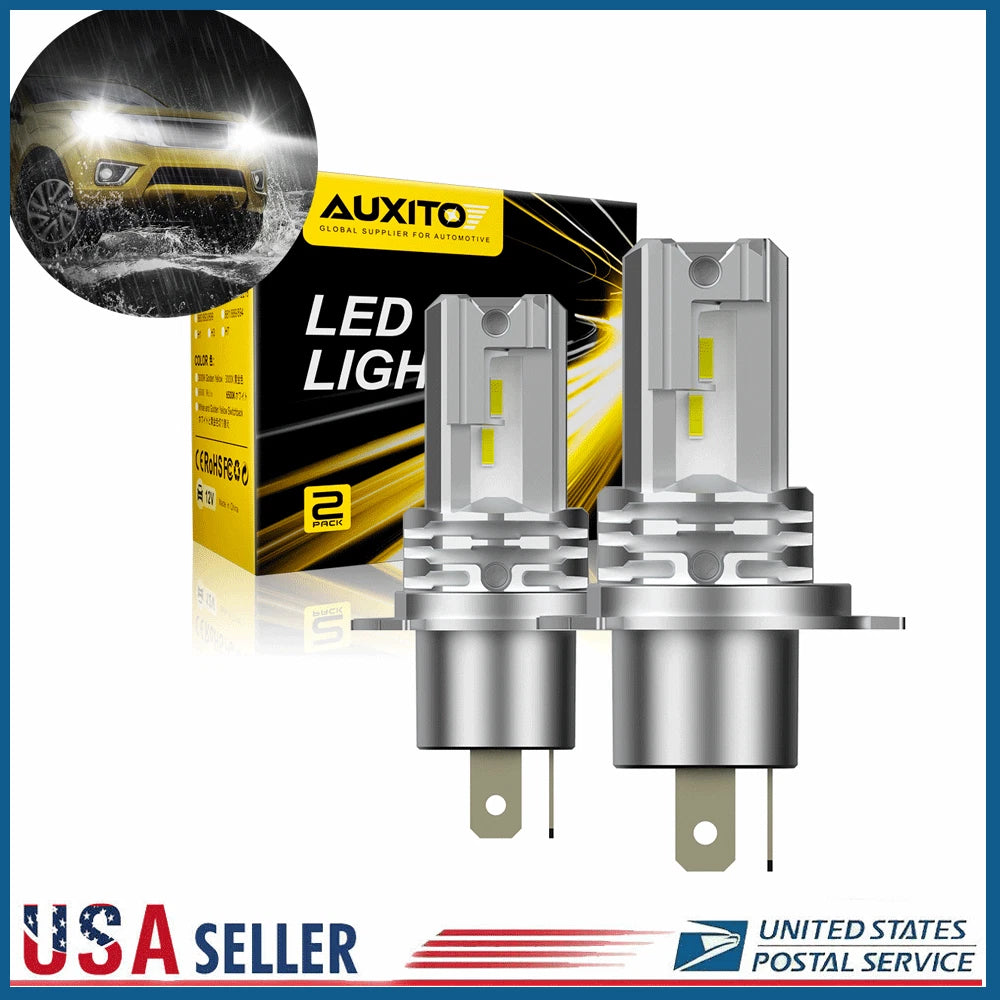 H4 9003 LED Headlight Bulbs Kit for AUXITO (20000LM, White)