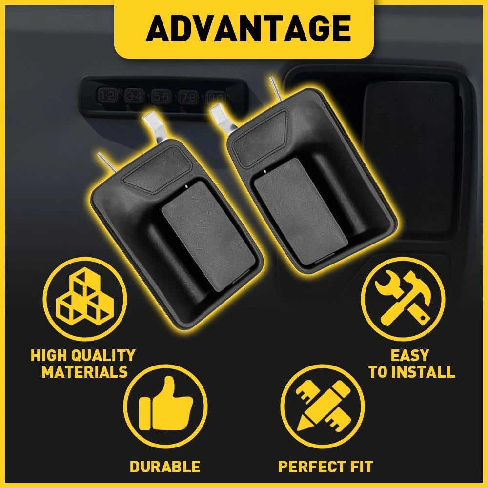 Set of 2 Outside Door Handles for Ford Super Duty F250 F350 (1999–2016)