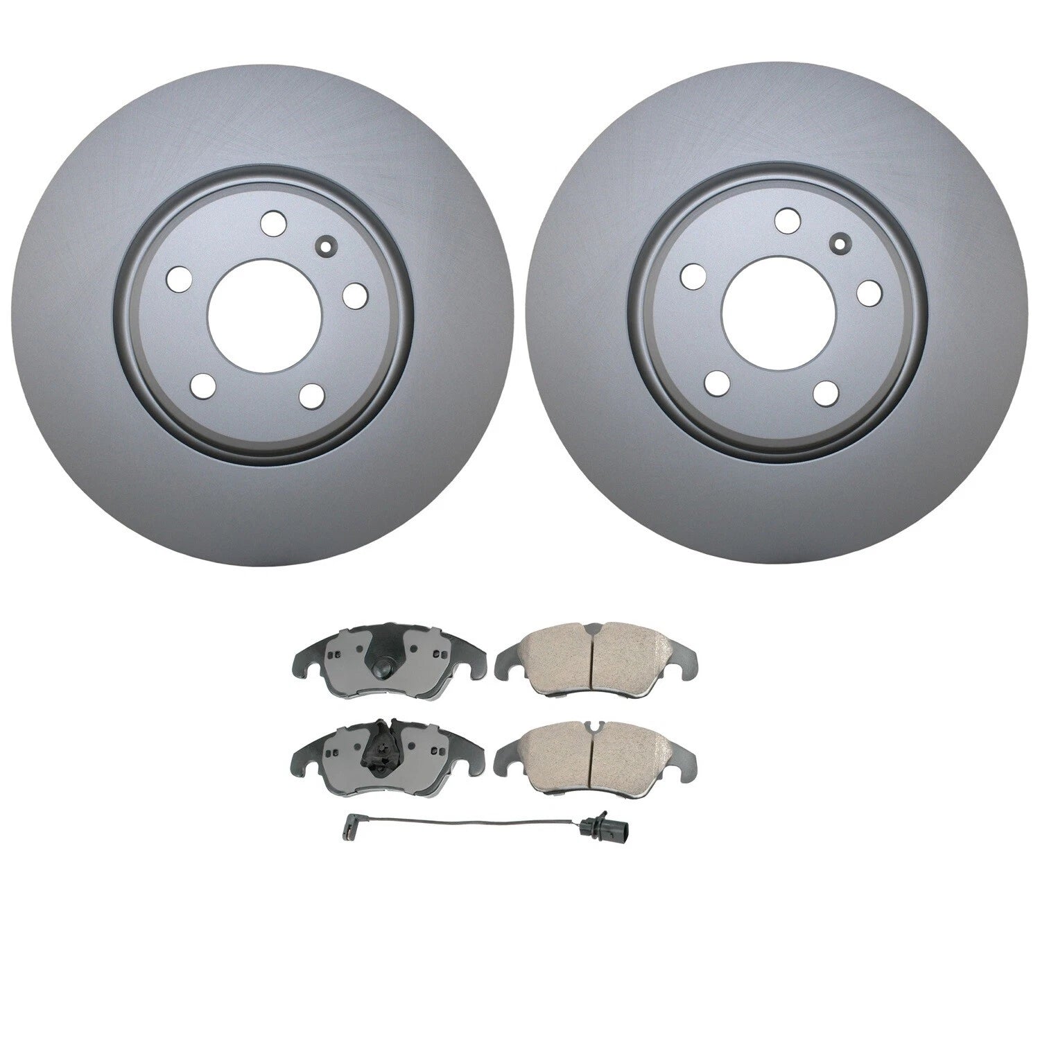 Front Brake Kit 320mm Disc Rotors & Akebono Ceramic Pads for Audi A4 A5 A6 Q5 (2008–2020)