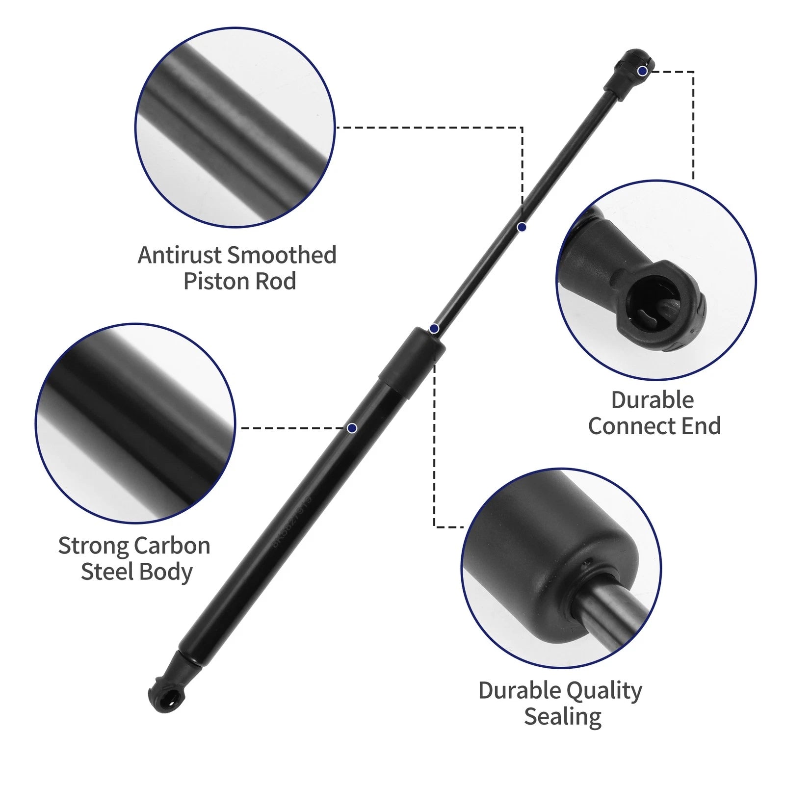 2X Tailgate Lift Support Struts Gas Spring No. 8K5827919 for Audi A4 Sedan (2009–2016)