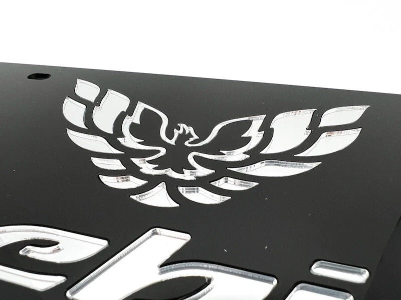 Acrylic Black License Plate Frame Premium for Pontiac Firebird (1969–2002)