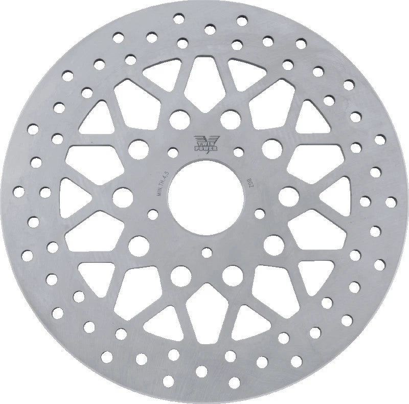 Twin Power Front 11.8 Solid Rotor Mesh for Harley FLH FLT FLHR Dyna (2008–2017)