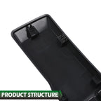 Front Center Bumper Molding Trim Panel for Ford F-150 (2015–2017) Black