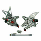 Rearset Foot Pegs for Kawasaki ZX6R (2009–2012) Gray UE