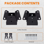 4" Drop Kit Leveling Lowering Shackles & Hangers for Ford F150 F100 (1973–1996)