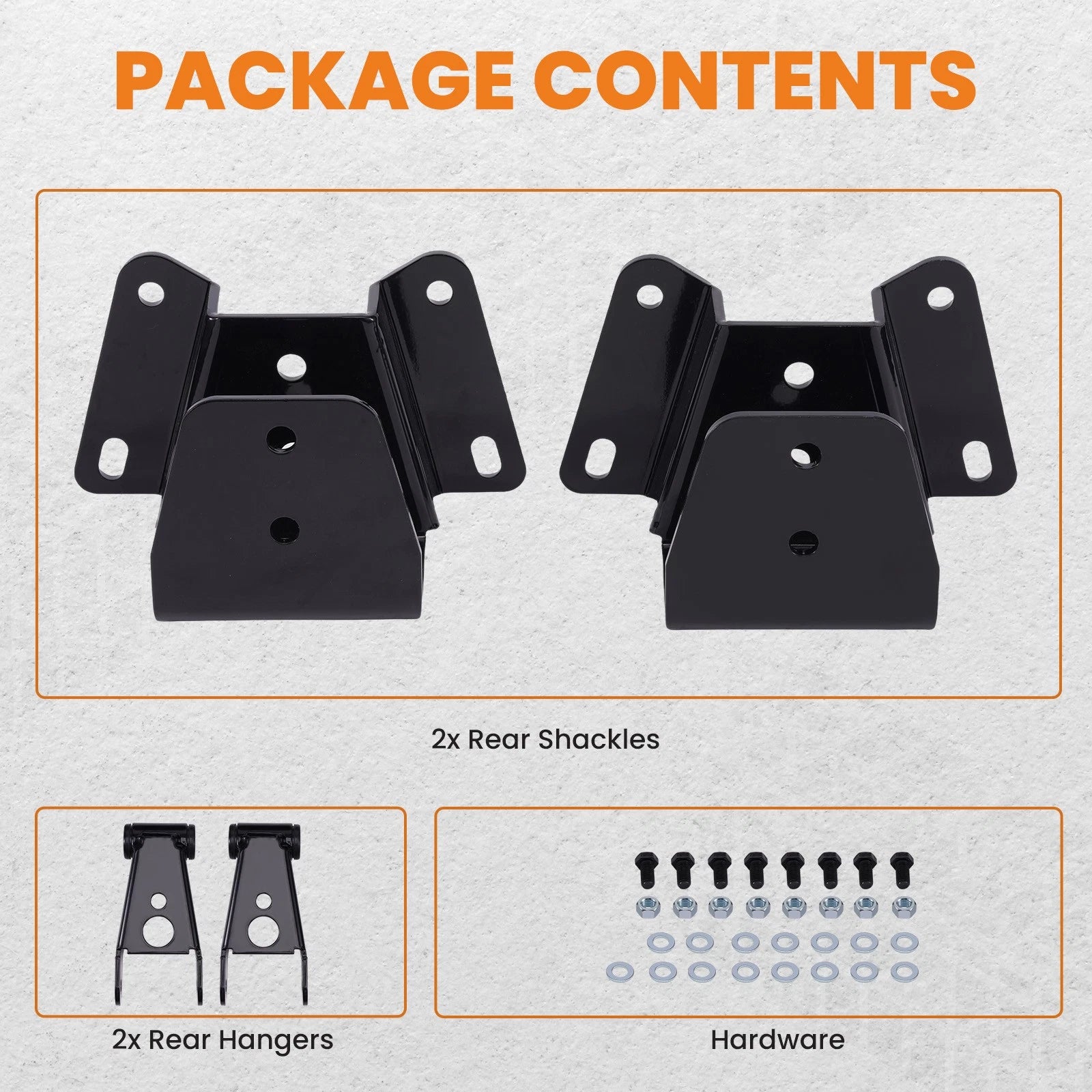 4" Drop Kit Leveling Lowering Shackles & Hangers for Ford F150 F100 (1973–1996)